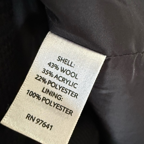 J.Jill Textured woven Knit Blazer Women’s size MED black wool blend 2 button - Picture 2 of 7